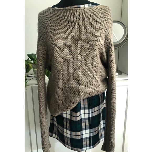 Fuzzy Mink Coloured Knit Jumper - Picture 2 of 3